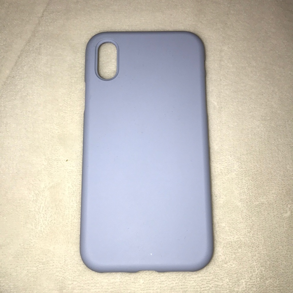 Sky Blue Silicone Iphone X case